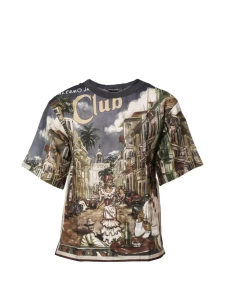 Tricou Dolce & Gabbana cu imagine albastru