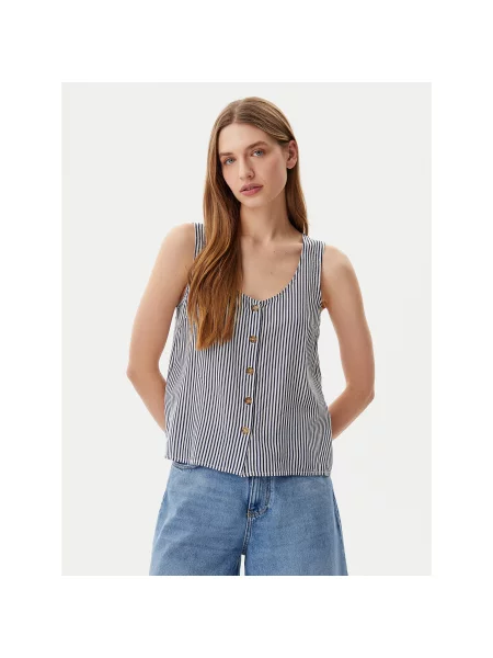 Vero Moda Топ Bumpy Standard Fit cиній