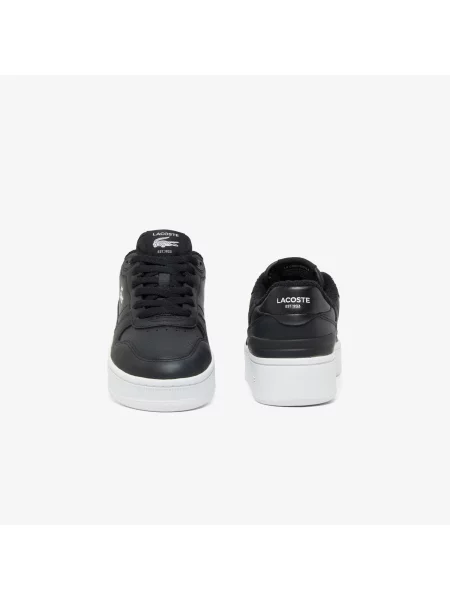 Кроссовки Lacoste на платформе черные