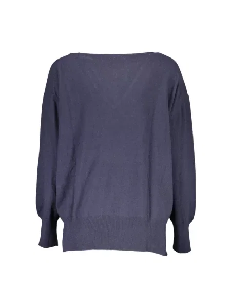 Sweter North Sails wełniany z długim rękawem niebieski