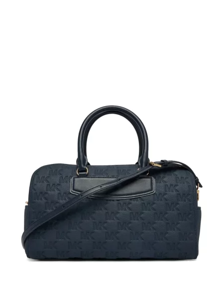 Bőr bőrönd Michael Kors autogrammal kék