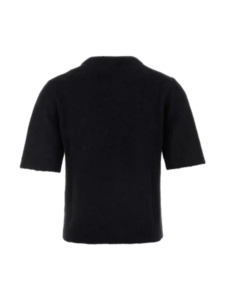 Sweter Ganni z alpaki czarny