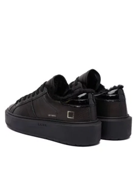 D.A.T.E. Superge Hill Low Fur Platform črna
