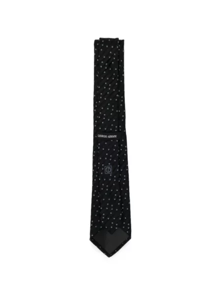 Cravată Giorgio Armani cu dungi negru