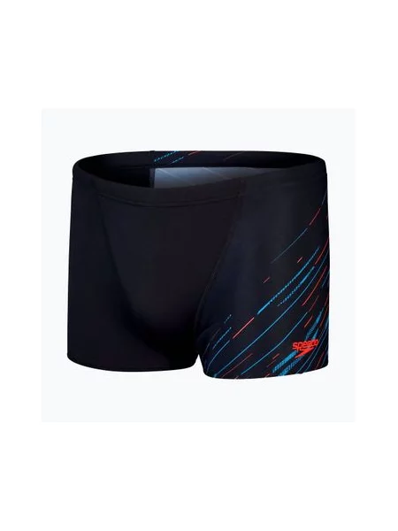 Плавальні плавки Speedo HyperBoom V-Cut Aquashort чорний/синій/сирена червоний чорні