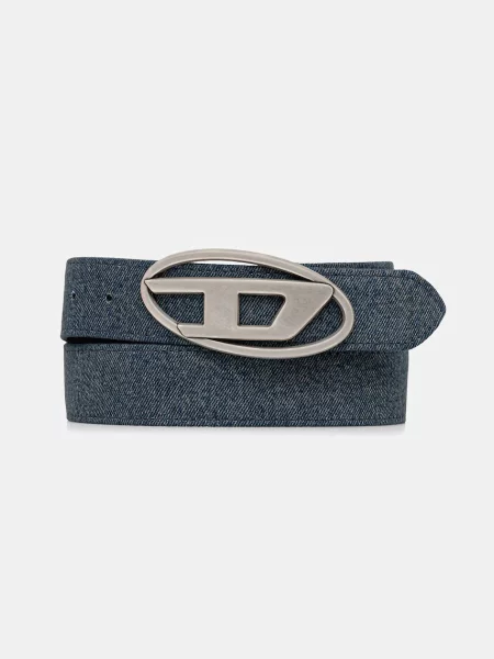 Diesel curea OVAL D LOGO W albastru