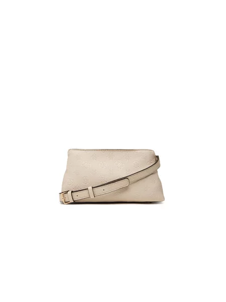 Torbica Guess Ella Logo Mini Svijetlo bež
