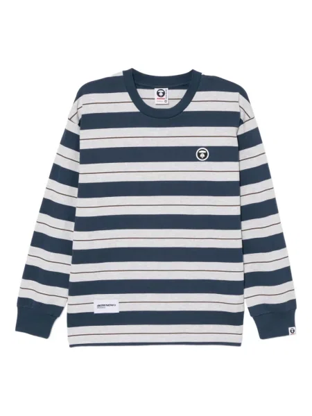 Tricou Aape By A Bathing Ape cu dungi gri