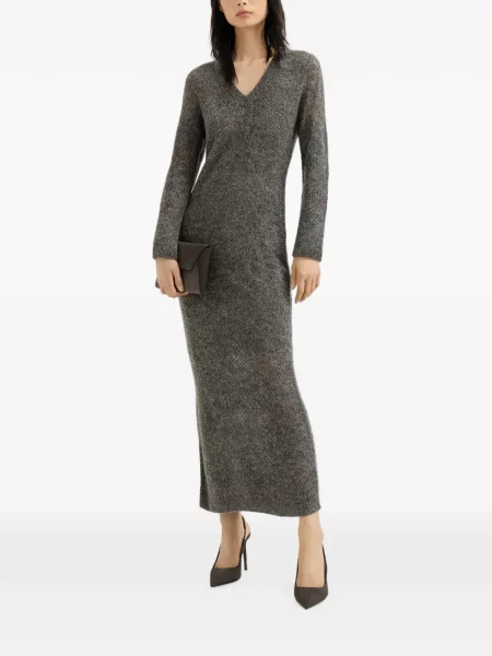 Rochie Brunello Cucinelli de lână gri