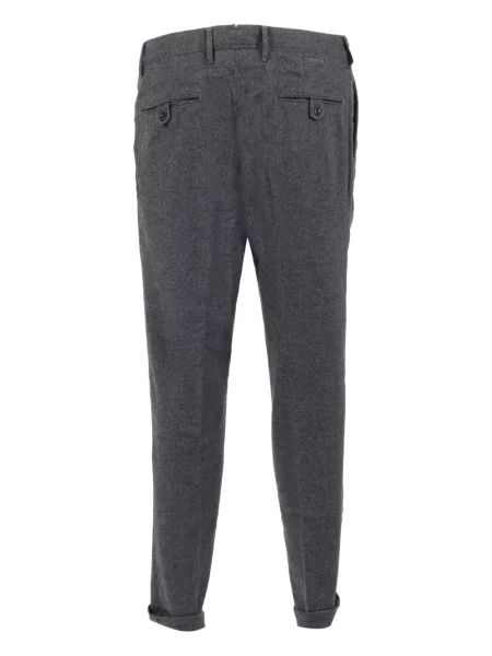 Pantaloni chino Incotex plisate gri