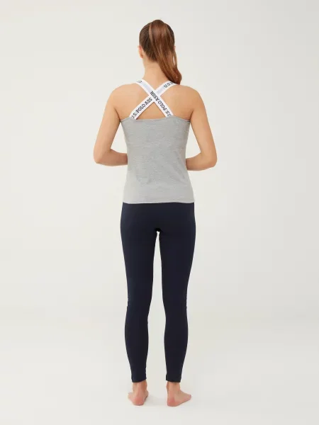 Меланжеве поло U.s. Polo сіре