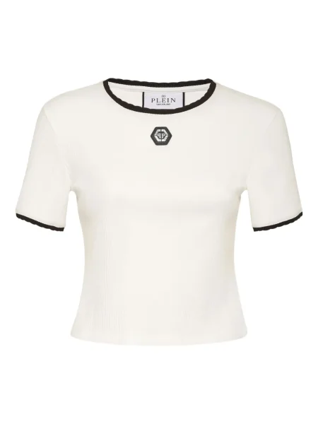 Tricou Philipp Plein cu autograf alb