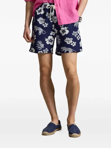 Ριγέ δερμάτινος κάλτσες Polo Ralph Lauren με κορδόνι μαύρο