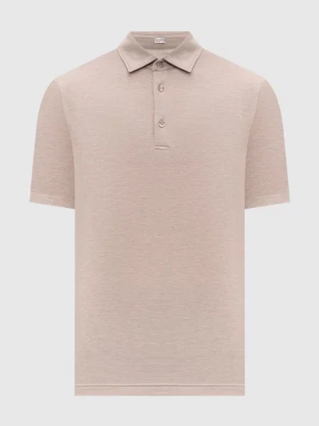 Поло з нашивкою логотипа Capobianco бежеве