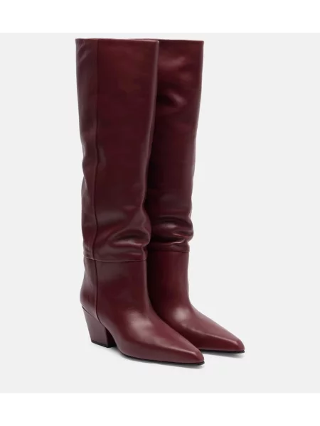 Cizme Paris Texas din piele roșu