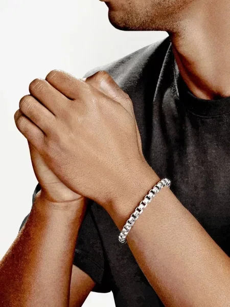 Brăţară David Yurman argintiu