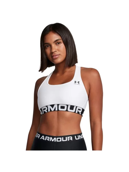 Biustonosz dla kobiet Under Armour HeatGear® biały