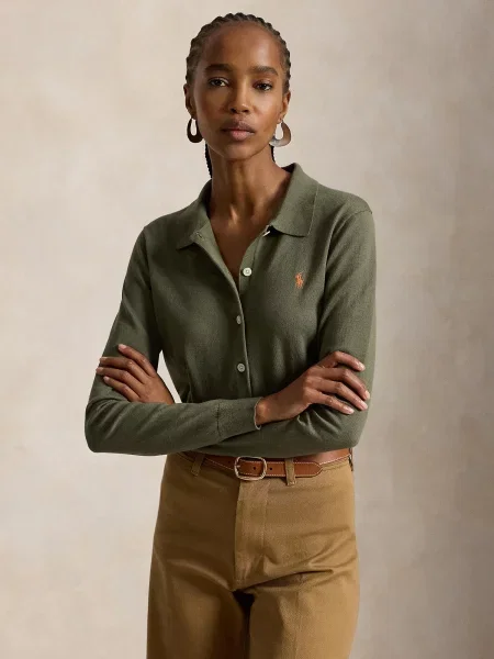 Polo Ralph Lauren Kardigán olivová / marhuľová