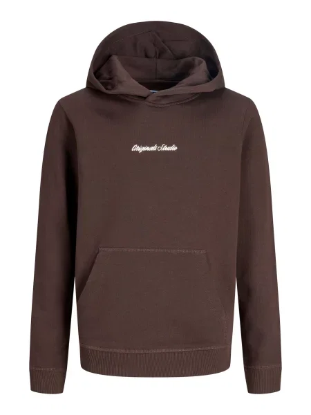 Jack & Jones Junior Μπλούζα φούτερ JORNorrebro σοκολατί λευκό