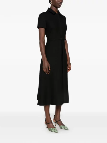 Scurt cu centură rochie midi Fendi negru