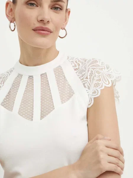 Bluză Morgan din dantelă alb