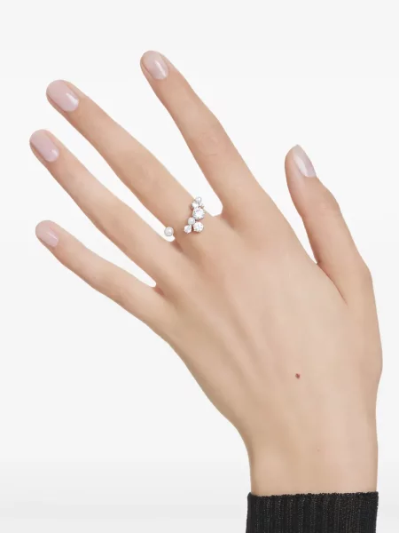 Inel Swarovski alb