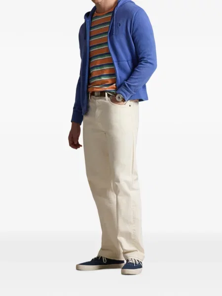 Ριγέ δερμάτινος κάλτσες Polo Ralph Lauren με κορδόνι μαύρο