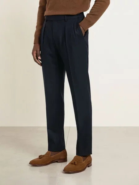Boglioli Chino Kalhoty Slim Fit tmavě modrá