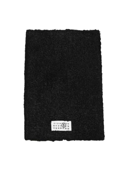Szal Mm6 Maison Margiela wełniana czarna