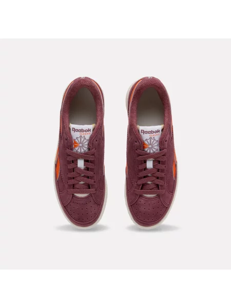 Reebok Sneakersy Club C Grounds Blackberry/Arenaorange/Chalk Size: 35