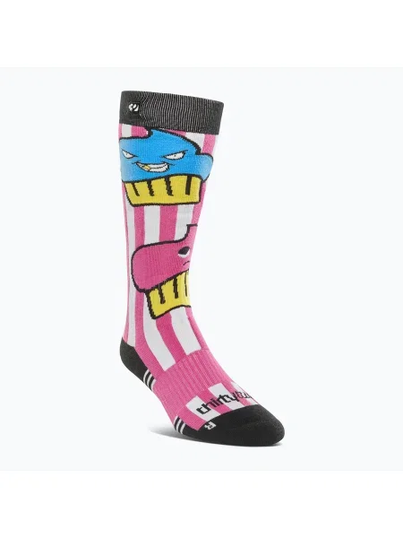 Șosete de snowboard pentru femei ThirtyTwo Double pink/white alb
