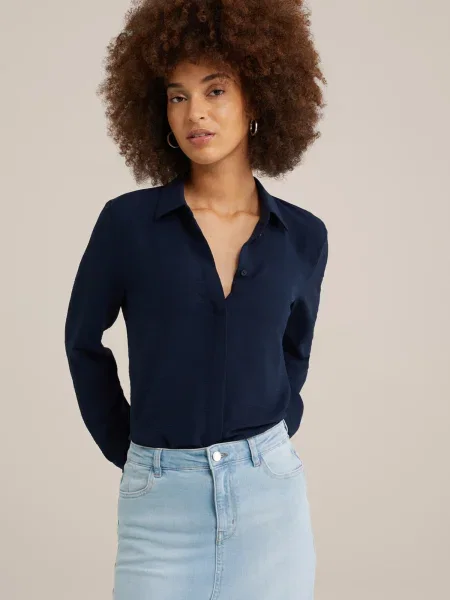 WE Fashion Bluză bleumarin