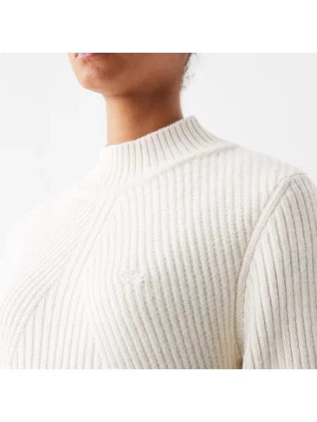 Lacoste Sweter Lacoste biały