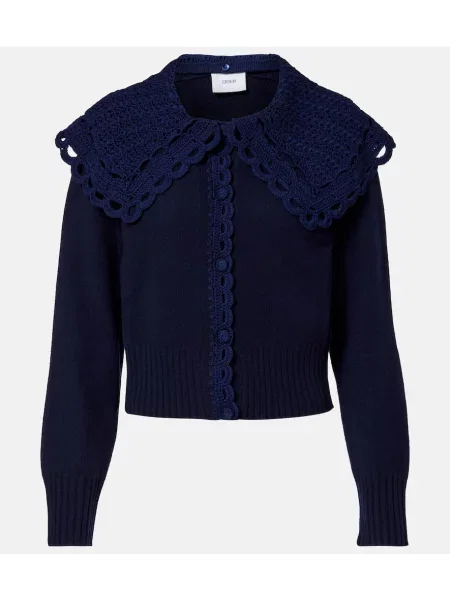 Cardigan Erdem de lână albastru