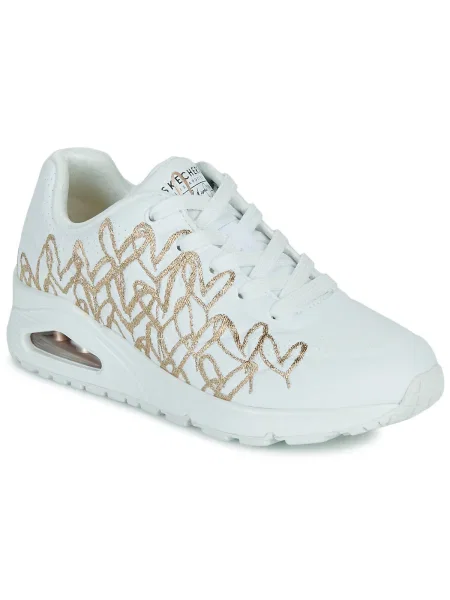 Tenisky Skechers so srdiečkami biela
