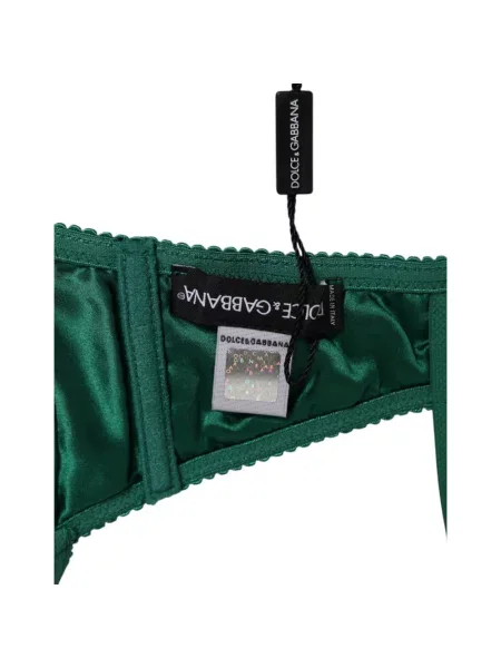 Satynowy biustonosz Dolce And Gabbana zielony