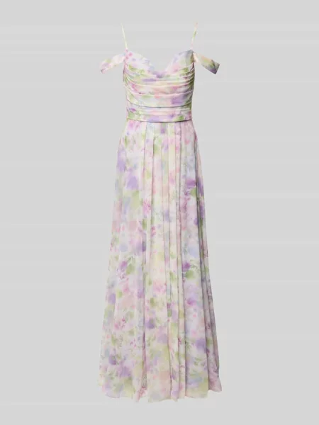 Długa sukienka z cienkimi ramiączkami Mascara