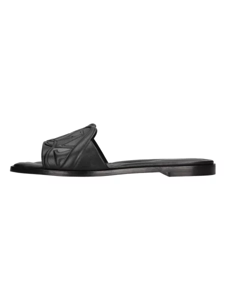 Klapki Alexander Mcqueen czarne