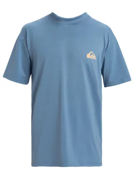 Koszulka surf UPF 50 z krótkim rękawem dla Mężczyzn EVERYDAY SURF niebieska