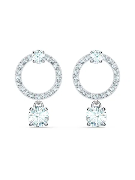 Swarovski Cercei Attract Circle argintiu
