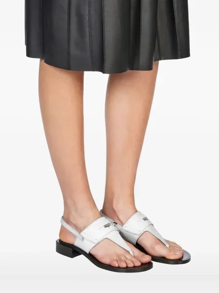 Sandale Ferragamo din piele alb