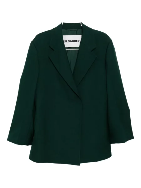 Haină de lână Jil Sander de lână verde