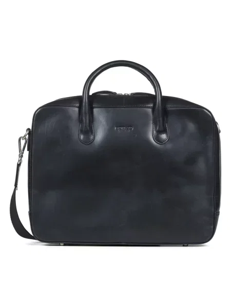 Torba na laptopa Howard London skórzana czarna