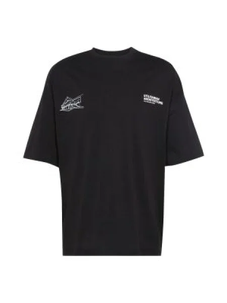 JACK & JONES Tricou Arch negru / alb