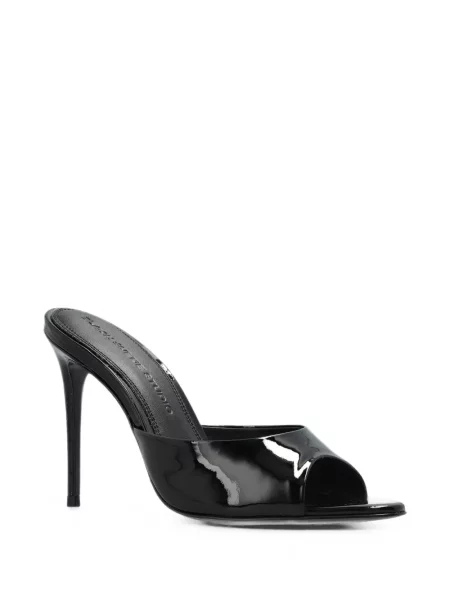 Sandale Black Suede Studio din piele de căprioară negru