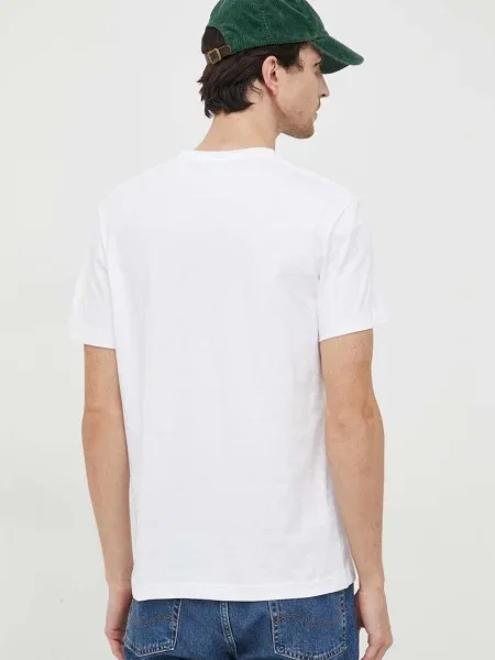 Lacoste póló nyomott mintás fehér