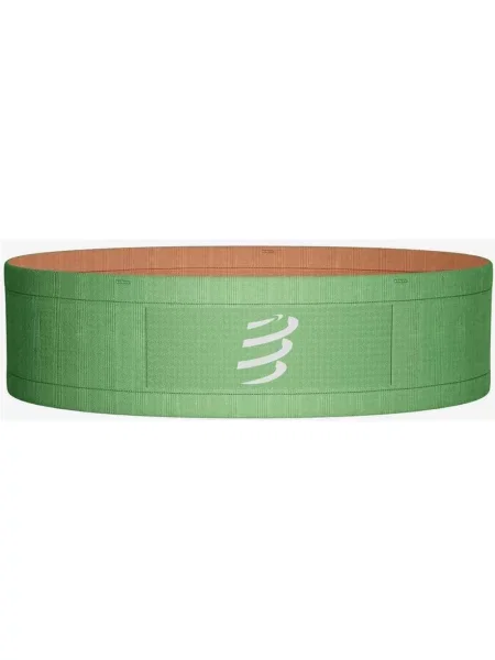 Pas Compressport Free Belt zielono-pomarańczowy XL-XXL szary