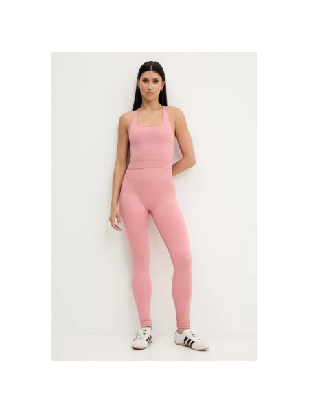 Pangaia legginsy Plant-Stretch Compressive Leggings gładkie różowy