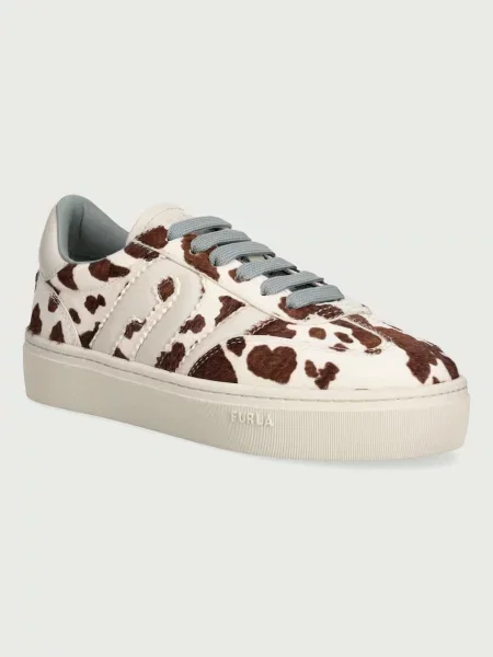 Furla Allegra sneakers pentru femei din piele bej