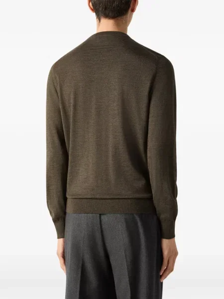 Hanorac crewneck Zegna verde